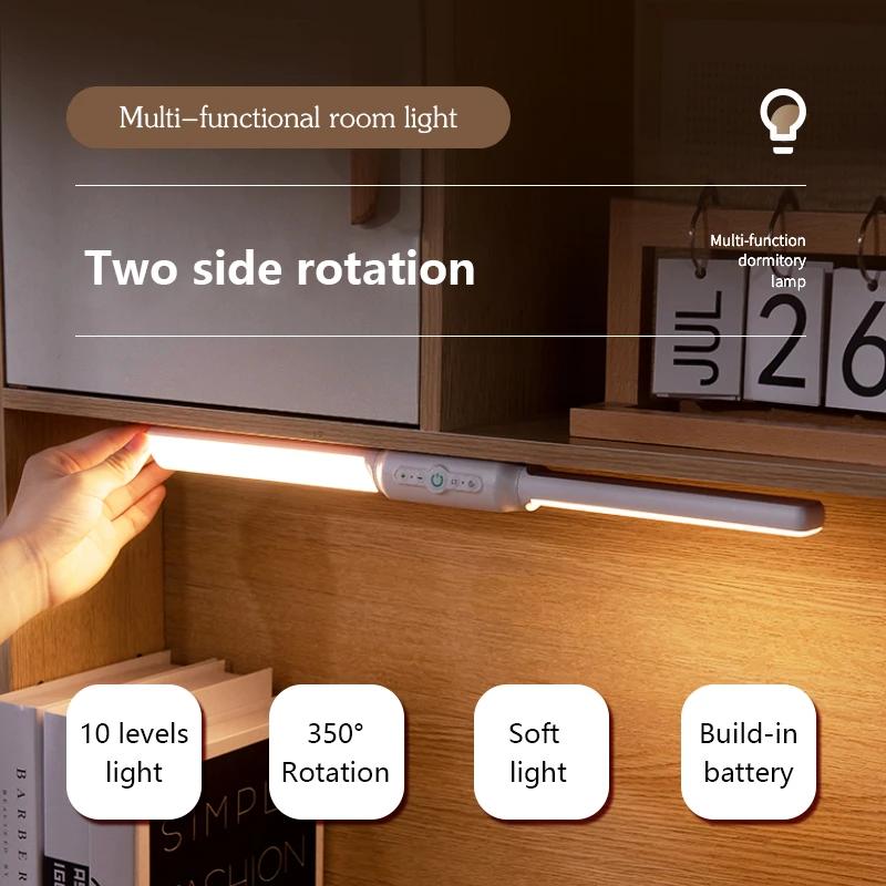 LED 마그네틱 어트랙션 데스크 램프 타이밍 디밍 회전 기숙사 충전 벽 조명 침실 주방 욕실 캐비닛 램프